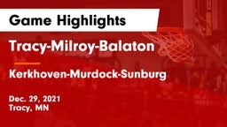Tracy-Milroy-Balaton  vs Kerkhoven-Murdock-Sunburg  Game Highlights - Dec. 29, 2021