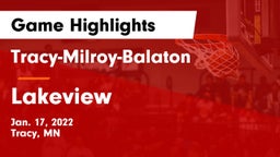 Tracy-Milroy-Balaton  vs Lakeview  Game Highlights - Jan. 17, 2022