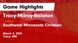 Tracy-Milroy-Balaton  vs Southwest Minnesota Christian Game Highlights - March 4, 2023