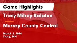 Tracy-Milroy-Balaton  vs Murray County Central  Game Highlights - March 2, 2024