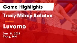 Tracy-Milroy-Balaton  vs Luverne  Game Highlights - Jan. 11, 2022