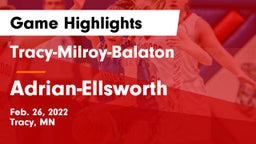 Tracy-Milroy-Balaton  vs Adrian-Ellsworth Game Highlights - Feb. 26, 2022