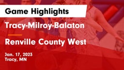 Tracy-Milroy-Balaton  vs Renville County West  Game Highlights - Jan. 17, 2023