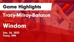 Tracy-Milroy-Balaton  vs Windom  Game Highlights - Jan. 26, 2023