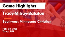 Tracy-Milroy-Balaton  vs Southwest Minnesota Christian Game Highlights - Feb. 28, 2023
