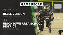 Recap: Belle Vernon  vs. Uniontown Area School District 2016