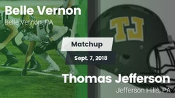 Matchup: Belle Vernon vs. Thomas Jefferson  2018