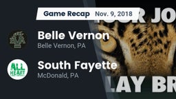 Recap: Belle Vernon  vs. South Fayette  2018