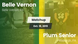 Matchup: Belle Vernon vs. Plum Senior  2019