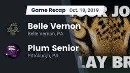 Recap: Belle Vernon  vs. Plum Senior  2019