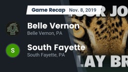 Recap: Belle Vernon  vs. South Fayette 2019