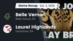 Recap: Belle Vernon  vs. Laurel Highlands  2020