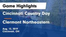 Cincinnati Country Day  vs Clermont Northeastern Game Highlights - Aug. 12, 2019