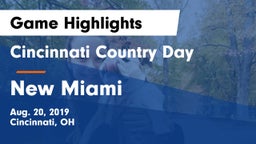 Cincinnati Country Day  vs New Miami Game Highlights - Aug. 20, 2019