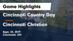 Cincinnati Country Day  vs Cincinnati Christian  Game Highlights - Sept. 23, 2019