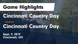 Cincinnati Country Day  vs Cincinnati Country Day  Game Highlights - Sept. 9, 2019