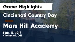 Cincinnati Country Day  vs Mars Hill Academy Game Highlights - Sept. 10, 2019