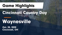 Cincinnati Country Day  vs Waynesville  Game Highlights - Oct. 20, 2020