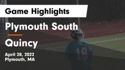 Plymouth South  vs Quincy  Game Highlights - April 28, 2022