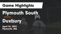 Plymouth South  vs Duxbury  Game Highlights - April 24, 2023