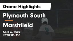 Plymouth South  vs Marshfield  Game Highlights - April 26, 2023