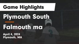 Plymouth South  vs Falmouth ma Game Highlights - April 4, 2024
