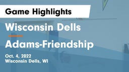 Wisconsin Dells  vs Adams-Friendship Game Highlights - Oct. 4, 2022