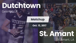 Matchup: Dutchtown vs. St. Amant  2017
