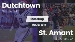 Matchup: Dutchtown vs. St. Amant  2018