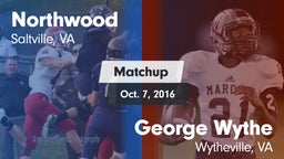 Matchup: Northwood vs. George Wythe  2016