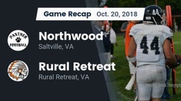 Recap: Northwood  vs. Rural Retreat  2018
