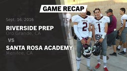 Recap: Riverside Prep  vs. Santa Rosa Academy 2016