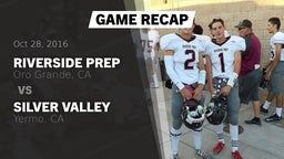 Recap: Riverside Prep  vs. Silver Valley  2016