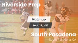 Matchup: Riverside Prep vs. South Pasadena  2017