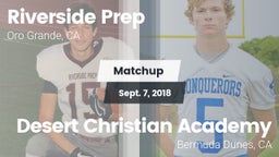 Matchup: Riverside Prep vs. Desert Christian Academy 2018