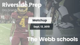 Matchup: Riverside Prep vs. The Webb schools 2019