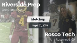 Matchup: Riverside Prep vs. Bosco Tech  2019