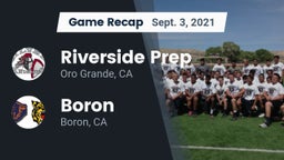 Recap: Riverside Prep  vs. Boron  2021
