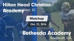 Matchup: Hilton Head Christia vs. Bethesda Academy 2016