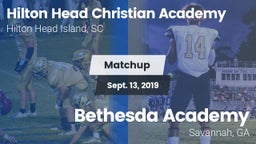 Matchup: Hilton Head Christia vs. Bethesda Academy 2019