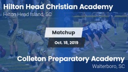 Matchup: Hilton Head Christia vs. Colleton Preparatory Academy 2019