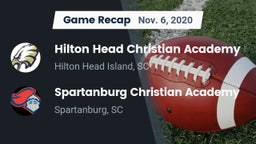 Recap: Hilton Head Christian Academy  vs. Spartanburg Christian Academy  2020