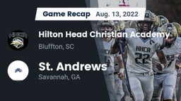 Recap: Hilton Head Christian Academy vs. St. Andrews  2022