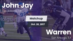Matchup: John Jay  vs. Warren  2017