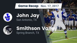 Recap: John Jay  vs. Smithson Valley  2017
