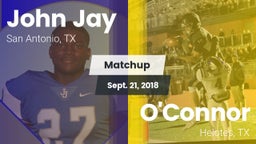 Matchup: John Jay  vs. O'Connor  2018