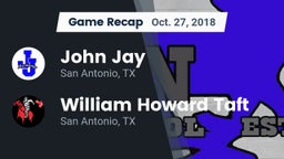 Recap: John Jay  vs. William Howard Taft  2018