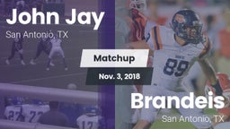 Matchup: John Jay  vs. Brandeis  2018