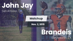 Matchup: John Jay  vs. Brandeis  2019