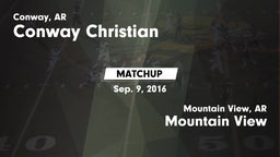 Matchup: Conway Christian vs. Mountain View  2015